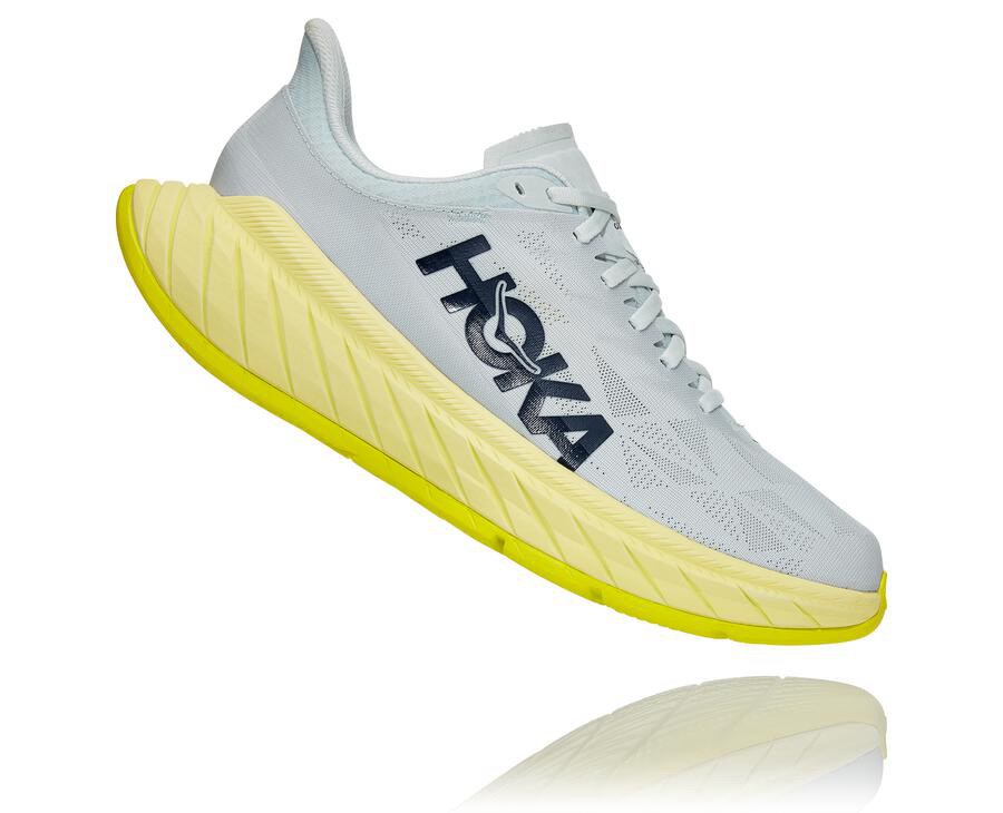 Hoka One One Tenisky Panske Biele - Carbon X 2 - 60253-PDMH